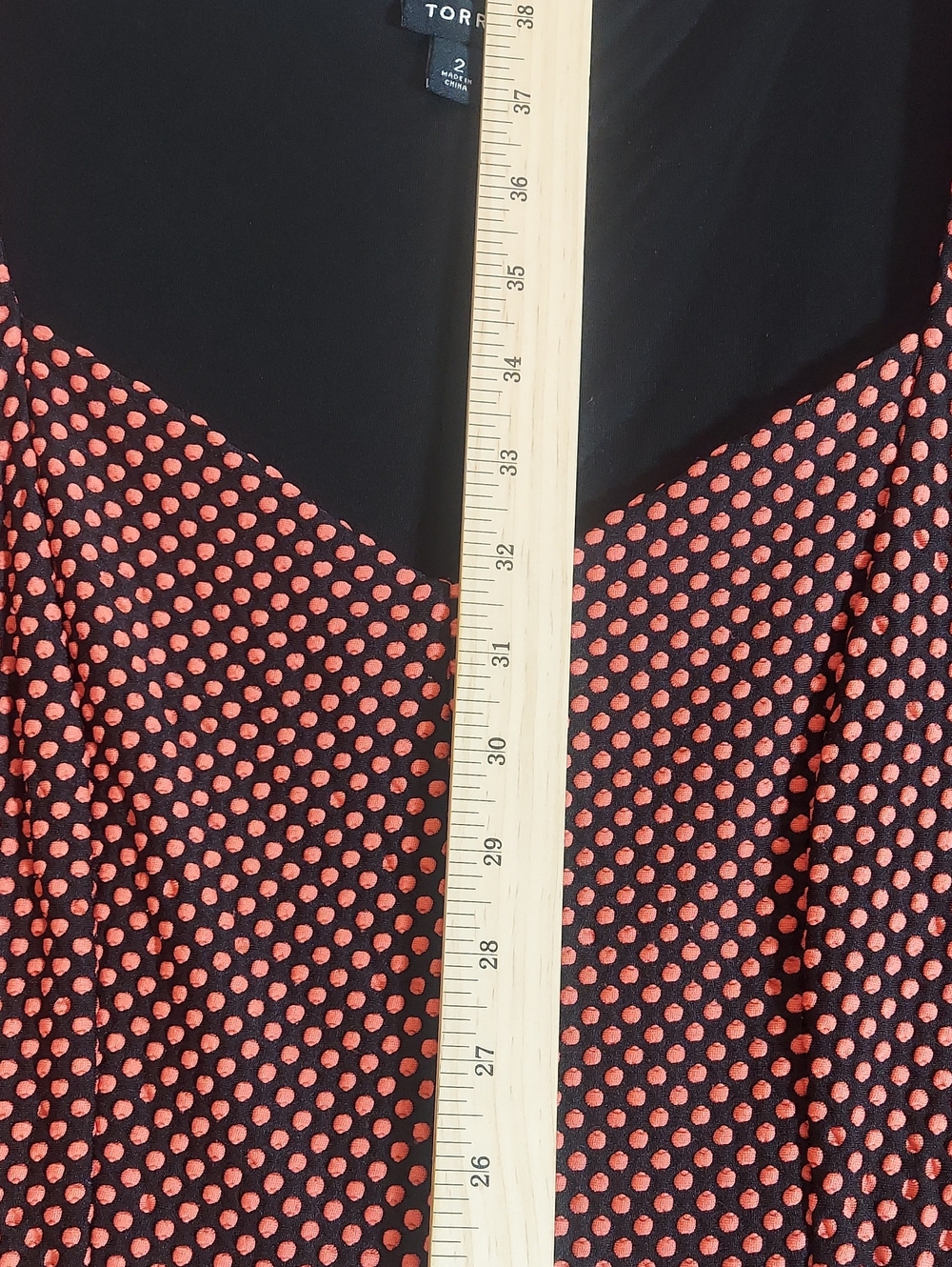 Torrid Red & Black Geo Dot Sleeveless Skater Dress Plus Size 2X (Size 2) Belted - Picture 5 of 11